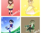 シンプル・かわいいデフォルメイラスト描きます SNSやブログや動画用に。お写真などから描きあげます。 イメージ3