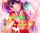 着物・和風のオリジナルイラスト描きます 着物・和風なキャラ、イラストをお求めの方、こちらへどうぞ！ イメージ1