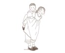 大切な思い出を、やさしい似顔絵にします 記念日も、何気ない日常も。大切なあの日の思い出を特別な1枚に イメージ3