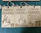 レーザー加工でキーホルダーやグッズ制作致します あなただけの世界で一つを持ち歩ける イメージ2