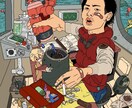 オリジナル似顔絵描きます 絵を描くのが大好きです。全身全霊 あなただけの絵を描きます。 イメージ1