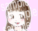 商用可！ゆるかわデフォルメ似顔絵アイコン作成します 水彩画風の優しいタッチでふんわりポップな仕上がりです イメージ5