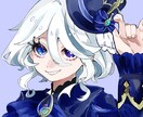 SNS用のイラスト、アイコン、立ち絵を描きます ラフ段階での修正は何度でも可！歌ってみた等の1枚絵も可！ イメージ1