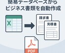 取引書類の自動化アプリ作ります 請求書・納品書・見積書などをクリック1つで簡単作成！ イメージ1