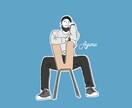 写真を元に似顔絵イラストを作成します お気に入りの写真を提供していただき、イラストを作成します♩ イメージ6