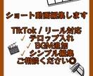 TikTok・リール向け｜動画編集します シンプルで見やすいショート動画を丁寧に編集します イメージ1