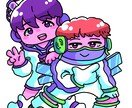 可愛いデフォルメイラスト描きます レトロやポップなど様々な絵柄対応できます！ イメージ3