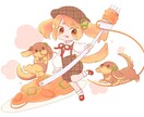 頭身が選べる！可愛いデフォルメイラスト描きます 配信者様歓迎⭐︎オプションの表情差分は2種類で＋500円！ イメージ5