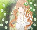 透明感のある可愛い女の子のイラスト描きます SNSのアイコンやオリジナルキャラ作成・アパレル服の紹介など イメージ2