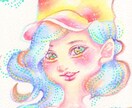 カラフルポップな似顔絵・イラスト描きます 個性的なイラスト風でカラフルな似顔絵等をご用意いたします。 イメージ1