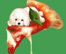 ペット×食べ物のオシャレなイラストを描きます ★猫、犬、両生類、爬虫類など、どんな動物もリアルな質感で★ イメージ1
