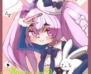 SNSアイコンやキャラデザ、1枚絵など制作致します SNSのアイコン、ヘッダー、キャラデザ（三面図）、1枚絵など イメージ4