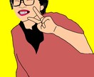 お顔をトレースさせて頂きます 大切な人に似顔絵をプレゼントしませんか？アイコンの使用も可 イメージ1