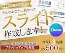 伝わる、見やすいスライドを作成します 本業に集中したくて資料まで手が回らない方へ イメージ1