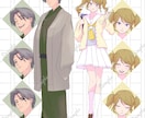 キャラクター立ち絵作成★割安で描きます TRPG、ゲーム等に使えるシンプルなアニメ風イラストです！ イメージ3