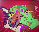 猫の絵描きます デジタル作図でアートな猫を描きます イメージ6