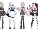 VTuberデビューに！制作全工程します あなただけのオリジナルモデル！可愛く作ります！ イメージ3