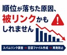 被リンク対策で下落したサイトを助けます スパム被リンクを調査・否認し順位回復を支援 イメージ1