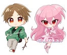 商用利用〇ちびキャラ、SDキャラ制作します 納品がはやい!キャラクターデザインを崩さずそのまま描きます! イメージ1