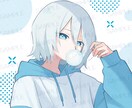 シンプルな一枚絵制作します お急ぎ納品対応可/アイコンやサムネイルにも◎ イメージ3