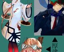 商用◎３種類の絵柄・塗り方でイラストお描きします MV、グッズイラスト、立ち絵、アイコン等幅広く対応致します イメージ5