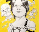 似顔絵はカラーもやっております カラー似顔絵も受け付けております是非 イメージ5