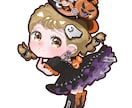 ハロウィンSDイラスト量産制作します バーコードがオシャレで可愛い、お得な魔女っ子量産イラスト イメージ3