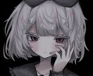 暗めで厚塗りの可愛いイラスト制作します アイコンや配信活動、グッズなどにご使用いただけます！ イメージ5