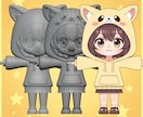 ちび/ミニ限定！ Vtuber3Dモデル作ります 配信サポート対応｜VRM形式｜制作データ提供可 イメージ2