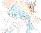商用OKシンプルで儚げなイラスト、アイコン描きます あなたのキャラクターに優しさと儚げさを持たせます！ イメージ4
