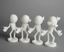 オリジナルのキャラクターを3Dモデリングします オリジナルグッズや3Dプリント用データに！ イメージ2