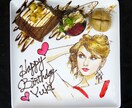 チョコペンでのバースデープレートの描き方教えます イラストを描いたワンランク上のバースデープレート イメージ7