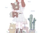 可愛くておしゃれなイラスト描けます 可愛いイラストを描きます！背景の描き込み、小物の追加無料 イメージ1