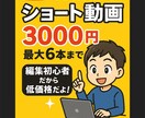 ショート動画編集します 3000円で６本まで編集します！ イメージ1