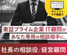 社長の相談役｜経営顧問！チャット相談のります 【チャットプチ相談】東証プライム企業顧問があなたの相談相手に イメージ1