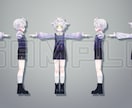 予算に優しい高品質Vtuber3Dモデル制作します 顔や細部の造形に自信あり・VRChatやゲームにも対応可能 イメージ6