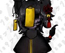 ダーク感のあるイラスト、アイコン作成します 選べる絵柄！等身高め〜ちびキャラまで イメージ5