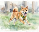 透明水彩で動物・ペットのイラストを手描きします 手描きの水彩画のイラストを、ご自宅やプレゼント用に！！！ イメージ9