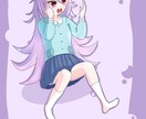 アニメ調のイラストを作成します 可愛い女の子のアイコンを描きます イメージ5