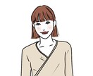 シンプルでおしゃれなアイコンイラストを描きます 美容師が描くおしゃれな髪型のイラスト イメージ4