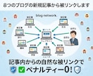 最高品質！8つのブログの新規記事から被リンクします ◎記事内からの自然な被リンクでペナルティー0 イメージ2