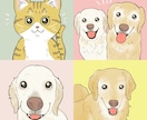 ペットの似顔絵アイコンお描きします 犬、猫、鳥などペットの似顔絵アイコンを作成致します！ イメージ2