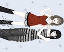 リアル寄りのタッチで可愛い女の子描いてます Y2K・パンク・和服・ロリータなど幅広いジャンル承ります。 イメージ4