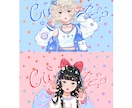 ポップでかわいいイラスト描きます アイコン！配信素材！グッズ！挿絵！などに！ イメージ3