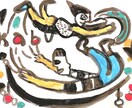 個性的な墨アート描きます 似顔絵、挿し絵、アイコン、風景など イメージ3