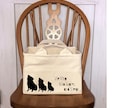 ペットの写真からバッグ、収納用帆布BOXを作ります ペットのイラストを帆布にプリントした世界で一つのアイテムを♪ イメージ3