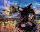 アイコンイラスト・ヘッダー制作します ノイジーで厚塗りの少女やケモノを鮮やかに描きます。 イメージ2