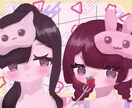 イラスト制作をします かわいい女の子が得意です⊂(  ᴖ ̫ᴖ)⊃♡ イメージ2