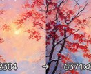 画像や写真、イラストの高画質・高解像度化します 8K、4K、その他任意の解像度や抱き枕やポスター等商品の用も イメージ3