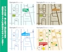 雰囲気に合わせた、オリジナルのMAPをつくります 追加料金なしで、最短翌営業日に納品可能！ イメージ3